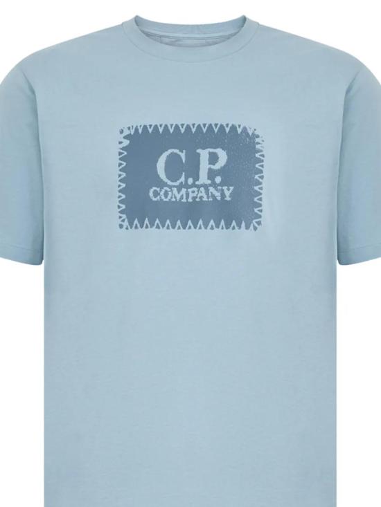 26SS 씨피 컴퍼니 반팔 티셔츠 20CMTS723A005100W 809 SILVER BLUE - C.P. COMPANY