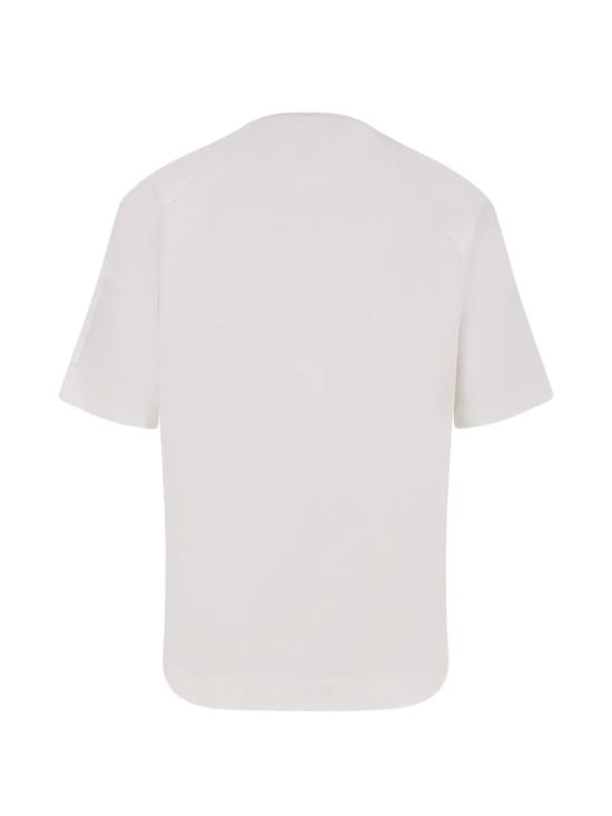 26SS 씨피 컴퍼니 라이트 플리스 숏슬리브 스웨트셔츠 20CMSS034A002246G 103 GAUZE WHITE - C.P. COMPANY