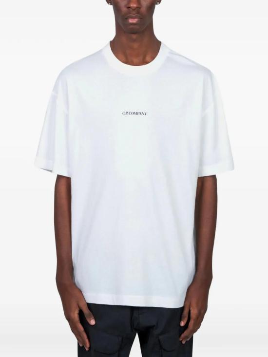 26SS 씨피 컴퍼니 반팔 티셔츠 20CMTS087A005100W 103 GAUZE WHITE