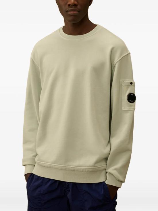 26SS 씨피 컴퍼니 스웨터 20CMSS036A110044R 804 MISTY BLUE - C.P. COMPANY