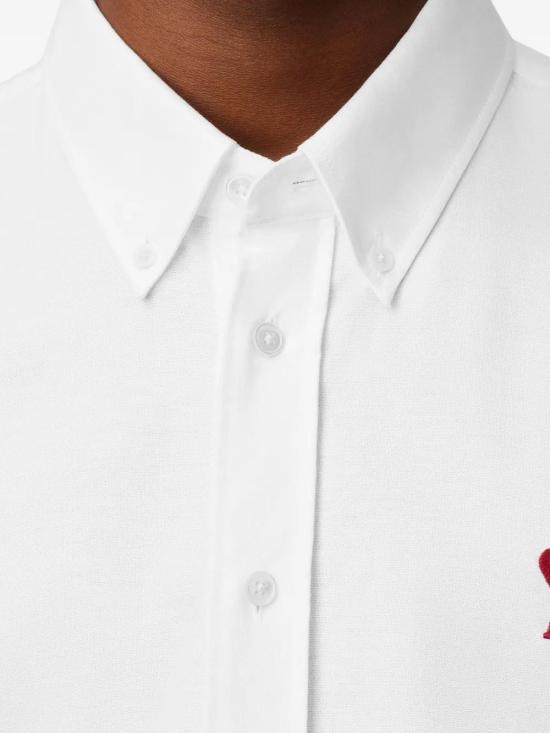 26SS 아미 ADC버튼 다운 셔츠 BFUSH063CO0031 168 BLANC NATUREL - AMI