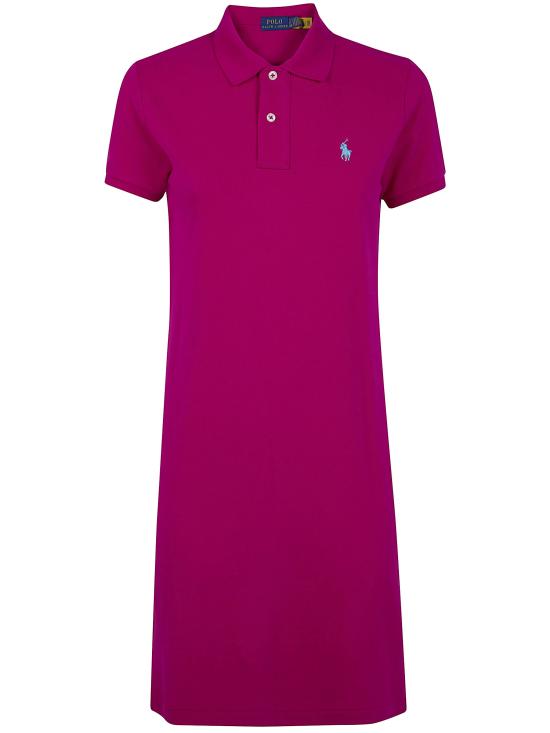 26SS 폴로 랄프로렌 미디 원피스 211799490 011 PINK PURPLE - POLO RALPH LAUREN