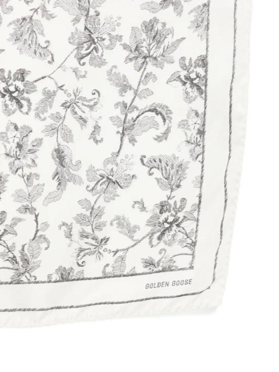 26SS 골든구스 머플러/스카프 GUP01053 P002512 83259 83259 DUSTY WHITE BLACK - GOLDEN GOOSE