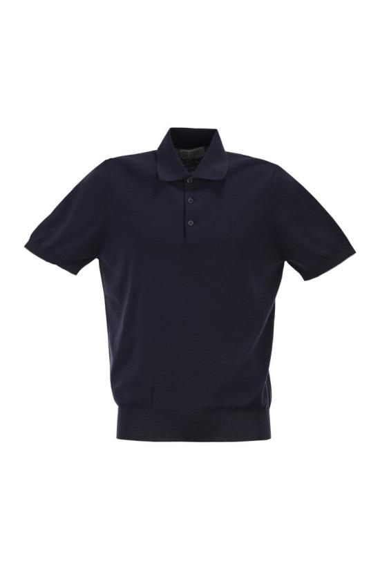  브루넬로 쿠치넬리 반팔 티셔츠 AB011992 CW425 NAVY