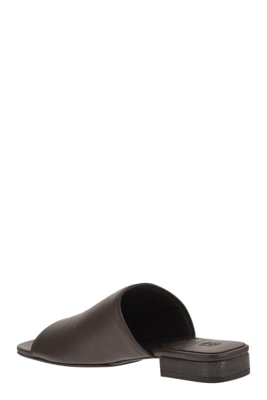 26SS 브루넬로 쿠치넬리 힐/펌프스 MZSLC3171 C9122 DARK BROWN - BRUNELLO CUCINELLI