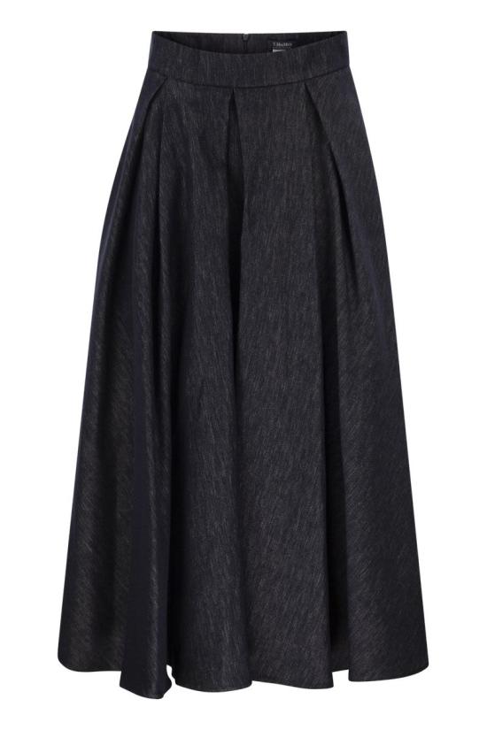 26SS 에스막스마라 롱 스커트 2619101051600 001 NIGHT BLUE