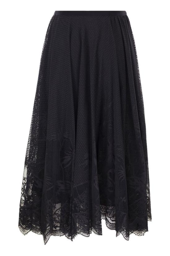 26SS 파비아나 필리피 롱 스커트 GND276F850M217 5146 NIGHT BLUE - FABIANA FILIPPI