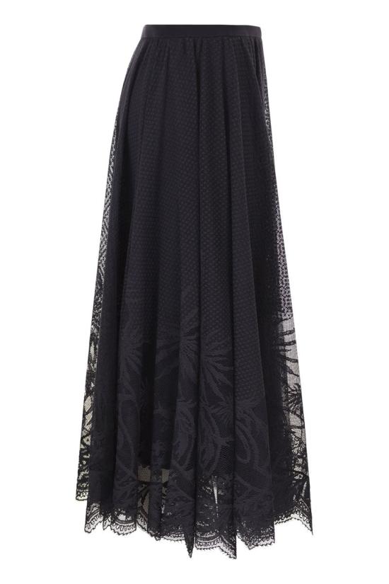 26SS 파비아나 필리피 롱 스커트 GND276F850M217 5146 NIGHT BLUE - FABIANA FILIPPI