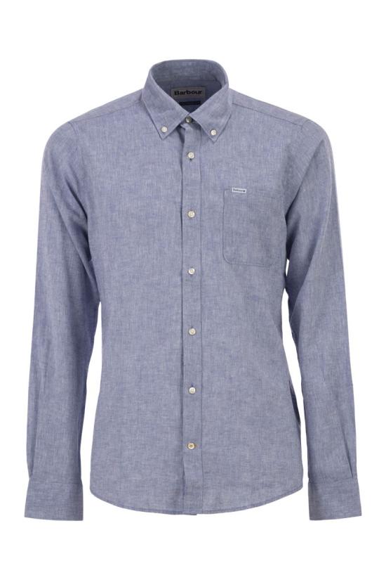 26SS 바버 긴팔 셔츠 MSH5090 MSH BL33 LIGHT BLUE