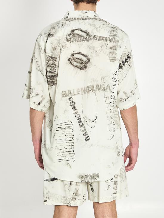 26SS 발렌시아가 긴팔 셔츠 852334TTL781240 panna - BALENCIAGA