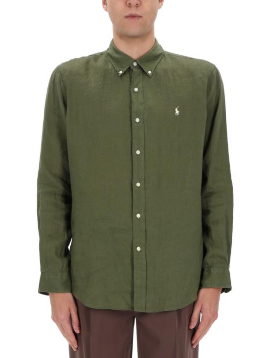 26SS 폴로 랄프로렌 긴팔 셔츠 710966294 513GARDENTRAIL GREEN - POLO RALPH LAUREN