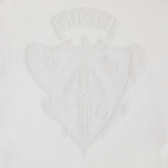 26SS 구찌 데보레 디테일 코튼 저지 티셔츠 864625XJHTY 9003 WHITE - GUCCI