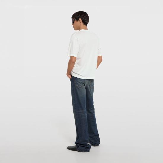 26SS 구찌 데보레 디테일 코튼 저지 티셔츠 864625XJHTY 9003 WHITE - GUCCI