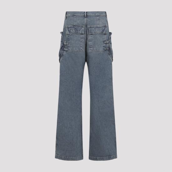 26SS 릭 오웬스 스트레이트 팬츠 DU01F4368DWB 06 WASH INDIGO - RICK OWENS