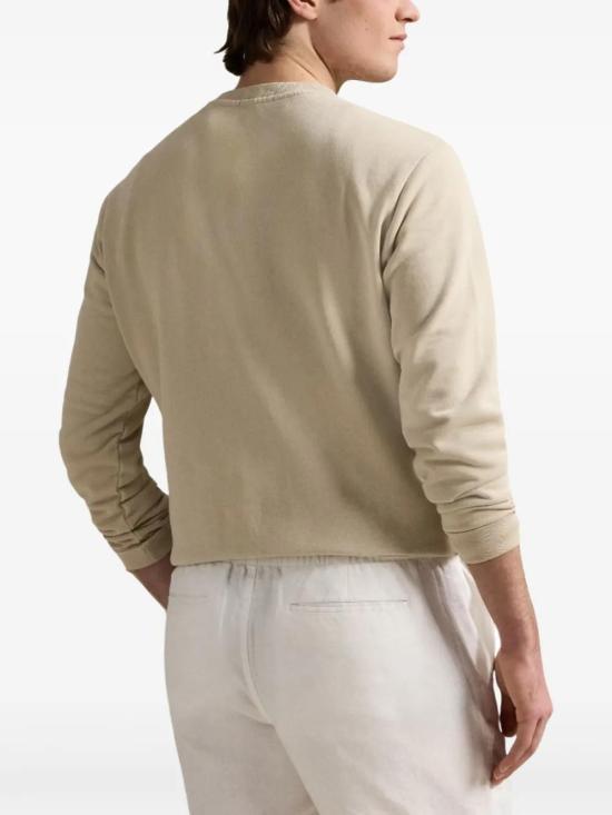 26SS 폴로 랄프로렌 포니 로고 레귤러 핏 스웨트셔츠 710916689 025 BEIGE - POLO RALPH LAUREN