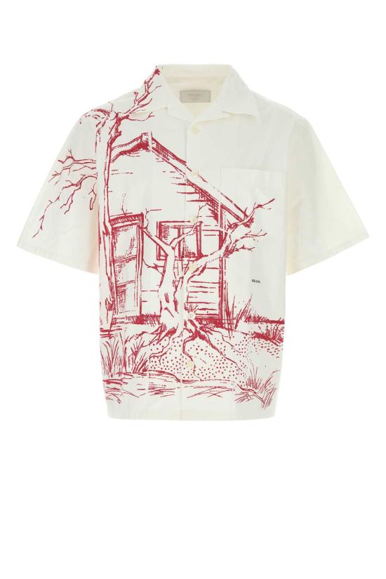 26SS 프라다 긴팔 셔츠 UCS414SUMO184F F0011 WHITE