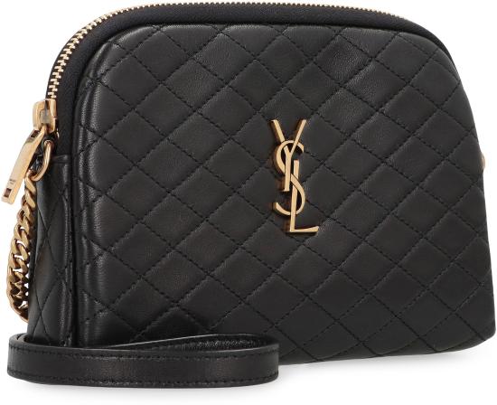  생로랑 퀼티드 램스킨 가비 지퍼 파우치 7336671EL07 1000 BLACK - SAINT LAURENT
