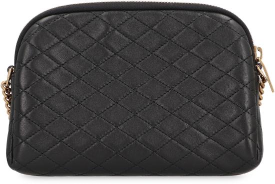  생로랑 퀼티드 램스킨 가비 지퍼 파우치 7336671EL07 1000 BLACK - SAINT LAURENT