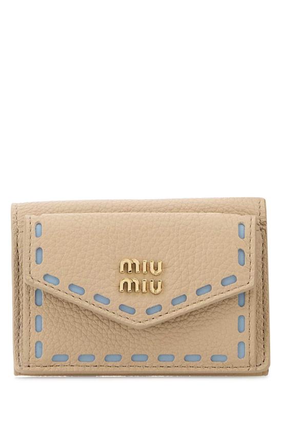 26SS 미우미우 가죽소품 5MH0212IIB F05DQ BEIGE O TAN