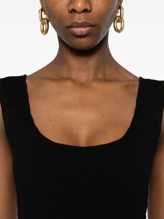 26SS 엠포리오 아르마니 미디 원피스 EW003024AF22468UC001 BLACK - EMPORIO ARMANI