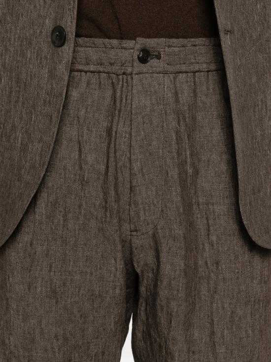 26SS 엠포리오 아르마니 스트레이트 팬츠 EM004672TE10410O6002 BROWN - EMPORIO ARMANI