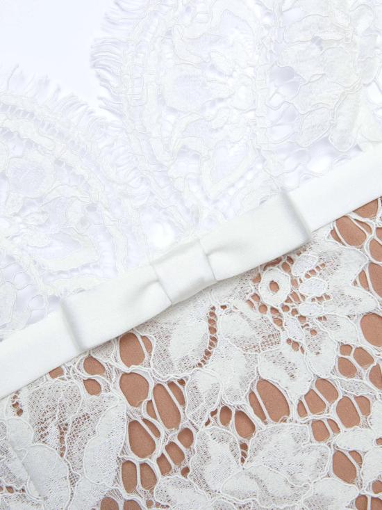 25FW 셀프 포트레이트 미디 원피스 AW25202MWWHITE - SELF PORTRAIT