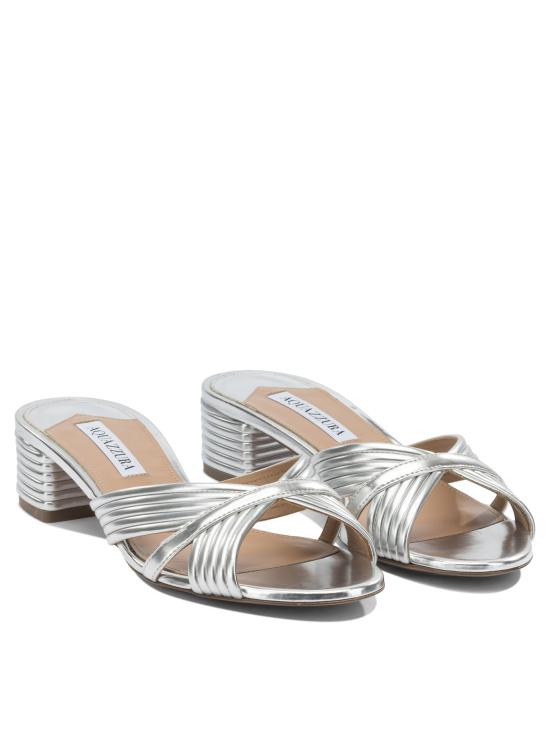26SS 아쿠아주라 샌들 SUDMIDS3LAMCCC SILVER - AQUAZZURA