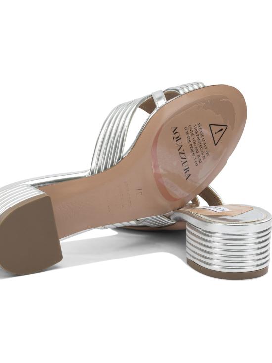 26SS 아쿠아주라 샌들 SUDMIDS3LAMCCC SILVER - AQUAZZURA