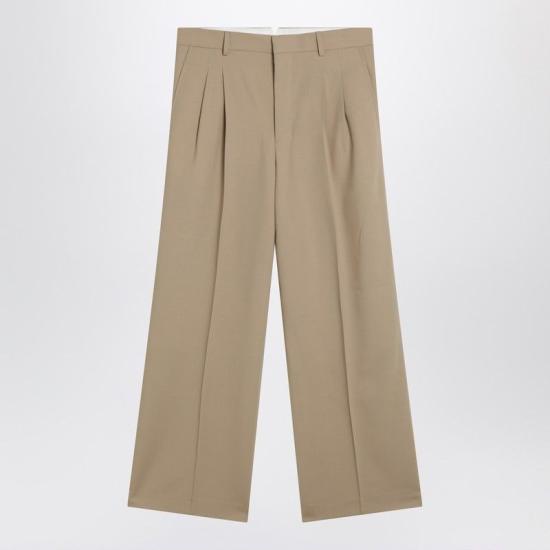 26SS 아미 뉴 울 로우 웨이스트 와이드 트라우저 HTR860WV0194 A036 BEIGE