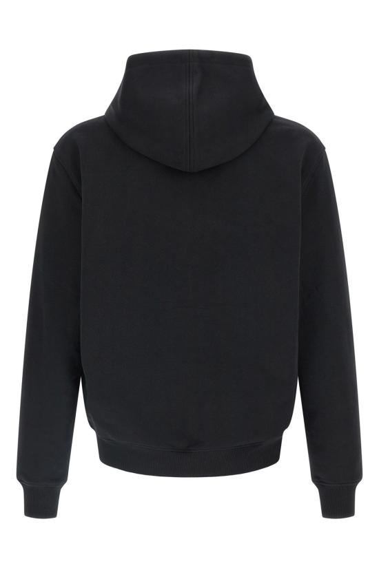 26SS 아미 스몰 하트 로고 코튼 후드 집업 HSW765730 045 BLACK - AMI