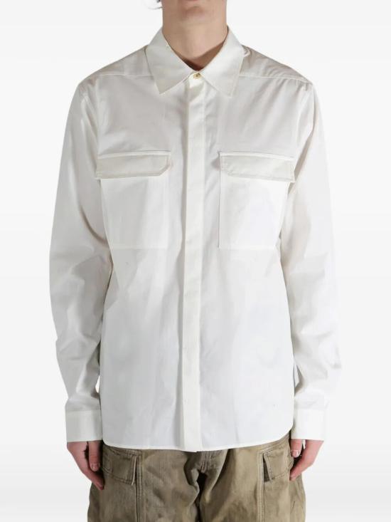 26SS 릭 오웬스 긴팔 셔츠 RU01F2291P11 WHITE - RICK OWENS