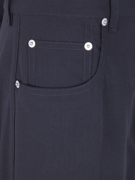 26SS 릭 오웬스 스트레이트 팬츠 RR01F2333WLP 09 BLACK - RICK OWENS