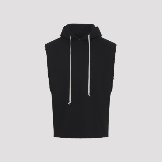 26SS 릭 오웬스 후드 티셔츠 RU01F2153JNT 09 BLACK - RICK OWENS