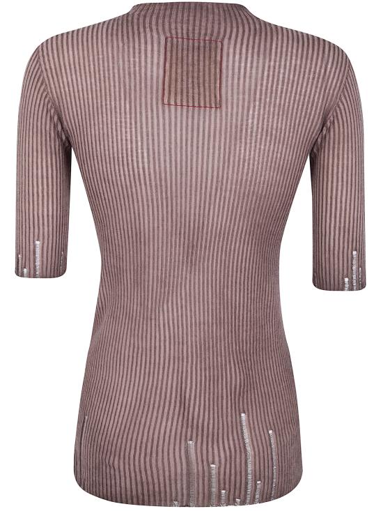 26SS 우마 왕 반팔 티셔츠 UK7113 UW600 BROWN - UMA WANG