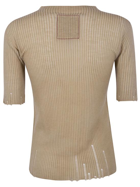 26SS 우마 왕 반팔 티셔츠 UK7113 UW200 BROWN - UMA WANG