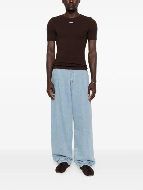 26SS 엔타이어 스튜디오 반팔 티셔츠 ESSS26TT01876 6239 BROWN - ENTIRE STUDIOS