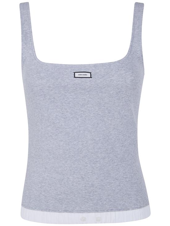 26SS 엔타이어 스튜디오 반팔 티셔츠 ESSS26TA01876 6238 GREY - ENTIRE STUDIOS