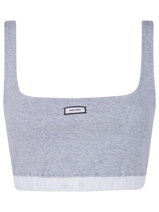 26SS 엔타이어 스튜디오 반팔 티셔츠 ESSS26BS01876 6238 GREY - ENTIRE STUDIOS