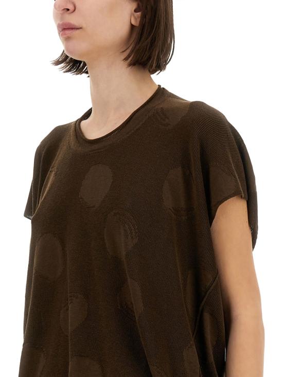 26SS 우마 왕 반팔 티셔츠 UK7112 UW600 BROWN - UMA WANG