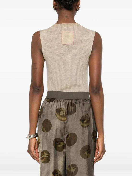 26SS 우마 왕 반팔 티셔츠 UK7112 UW200 BROWN - UMA WANG