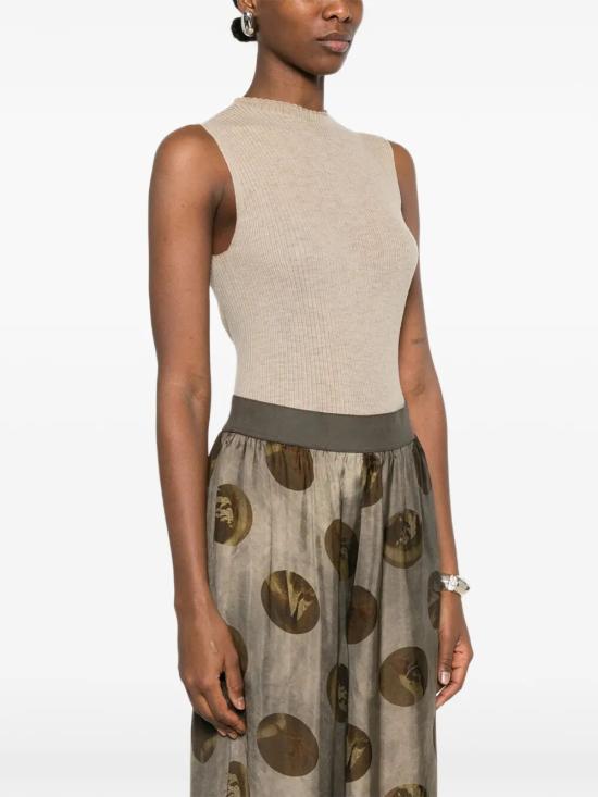 26SS 우마 왕 반팔 티셔츠 UK7112 UW200 BROWN - UMA WANG