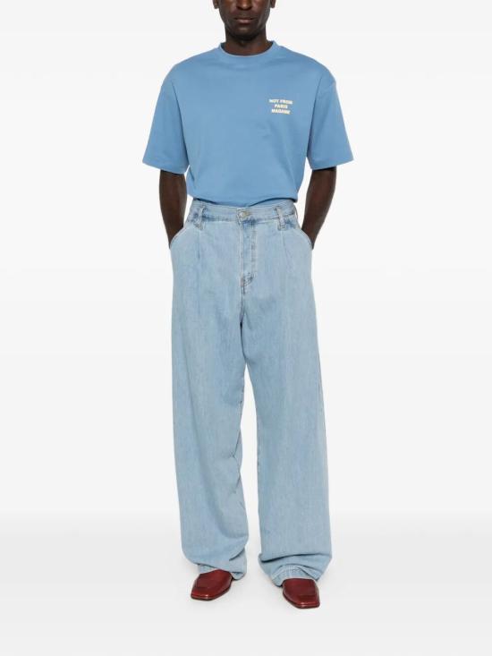 26SS 드롤드무슈 반팔 티셔츠 KTS203CO002ATBL ATLANTIC BLUE - DROLE DE MONSIEUR