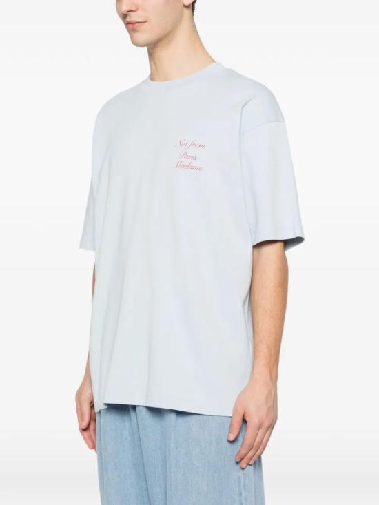 26SS 드롤드무슈 반팔 티셔츠 KTS209CO002LBE LIGHT BLUE - DROLE DE MONSIEUR