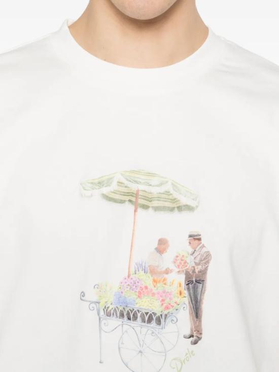 26SS 드롤드무슈 반팔 티셔츠 KTS310CO002OW OFF WHITE - DROLE DE MONSIEUR