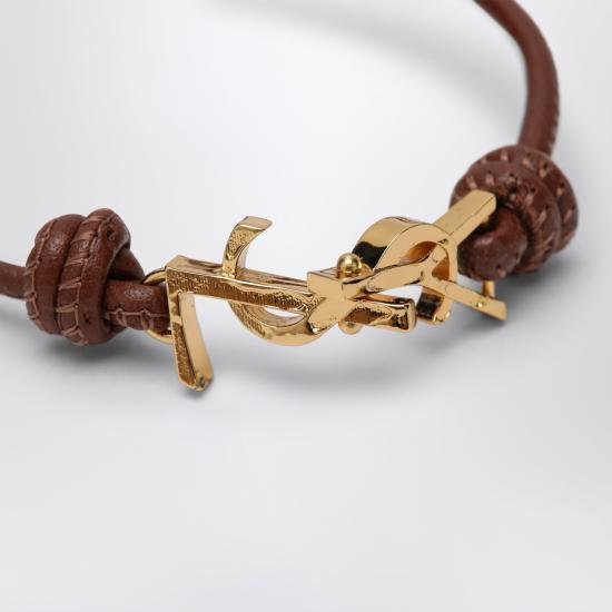 26SS 생로랑 팔찌 861459AAF9R Brown - SAINT LAURENT