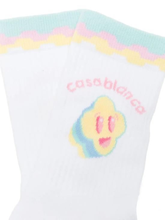 26SS 카사블랑카 양말 ASP26ACC01004 WHITE - CASABLANCA