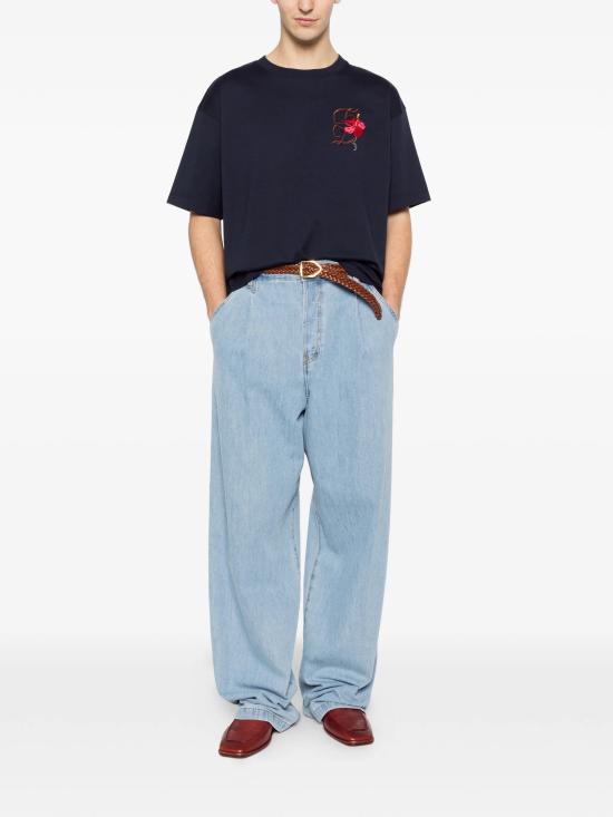 26SS 드롤드무슈 반팔 티셔츠 KTS316CO248 NY Blue - DROLE DE MONSIEUR