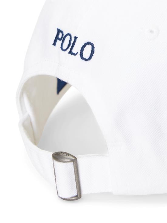  폴로 랄프로렌 포니 자수 치노 볼캡 211912843 018 White - POLO RALPH LAUREN