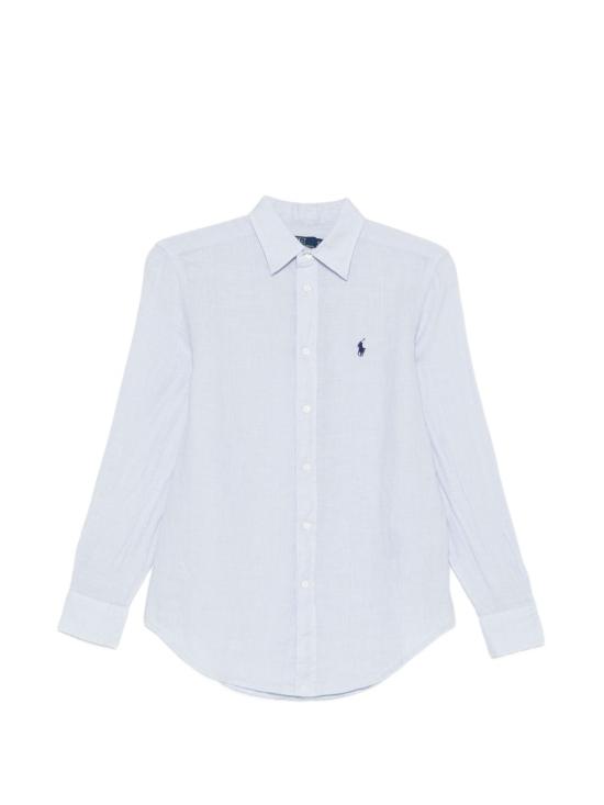 26SS 폴로 랄프로렌 포니 자수 리넨 셔츠 (211970730009) 211970730 503 Clear Blue