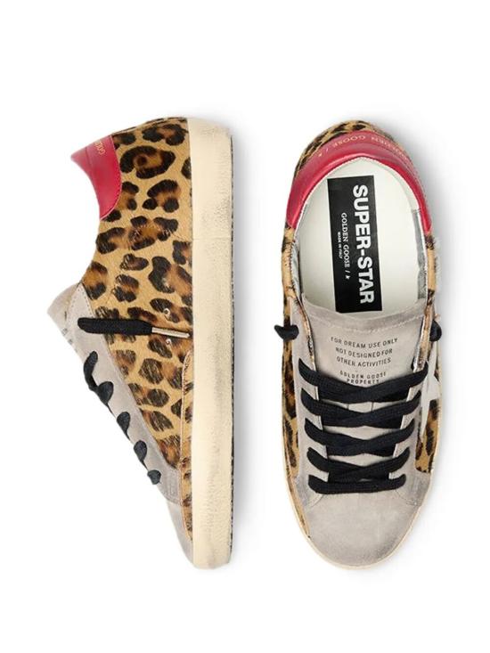 26SS 골든구스 SUPER STAR 슈퍼 스타 클래식 스니커즈 GWF00101 F008103 15868 15868 LEOPARD WHITE RED - GOLDEN GOOSE